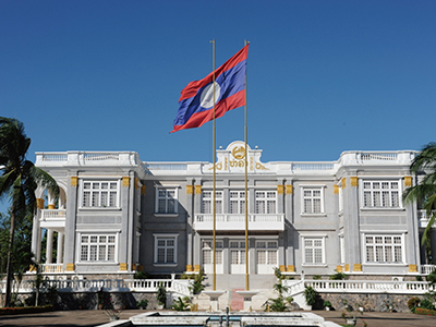 Laos president reception hall